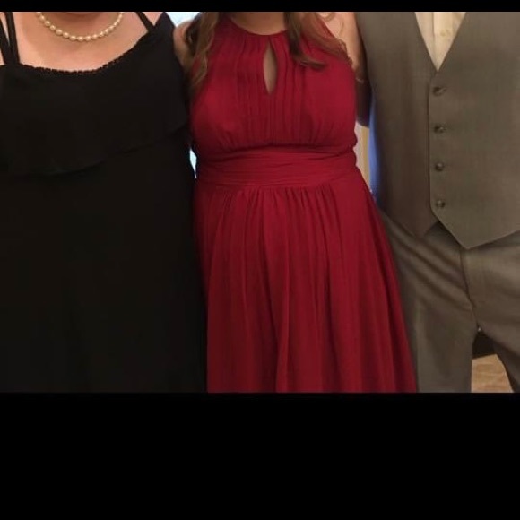 Red maternity dress - Picture 7 of 7